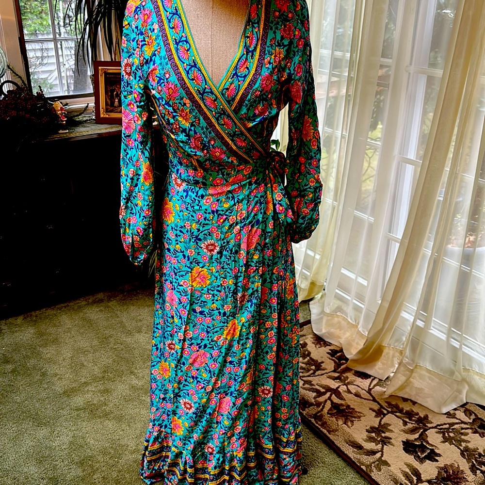 Wrap floral dress